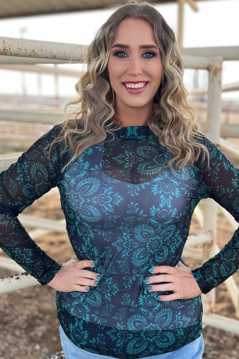 Bring You Closer Mesh Top: XL