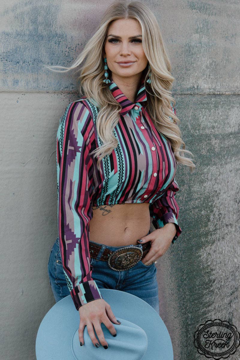 HONKY TONK BABE CROP TOP: S