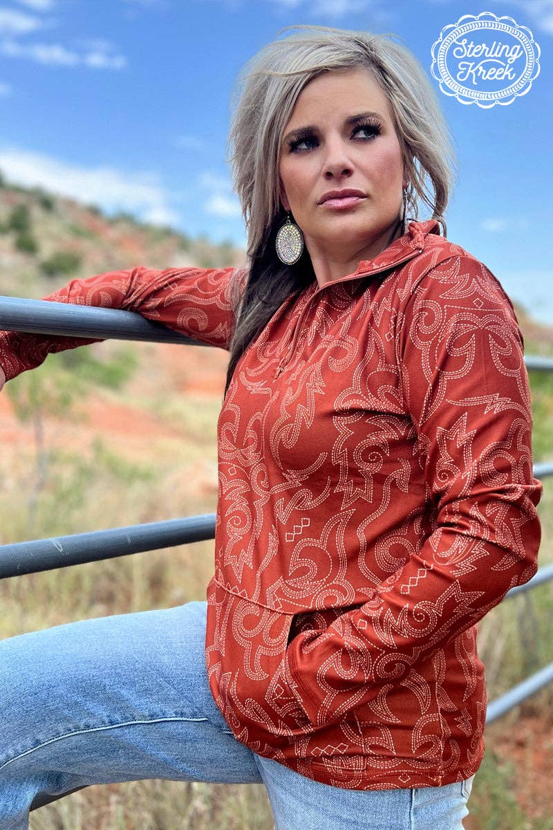 The Rustic Ranch Pullover: L