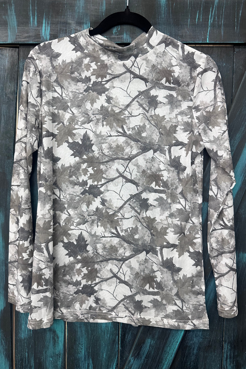 Silver Country Mesh Top: L