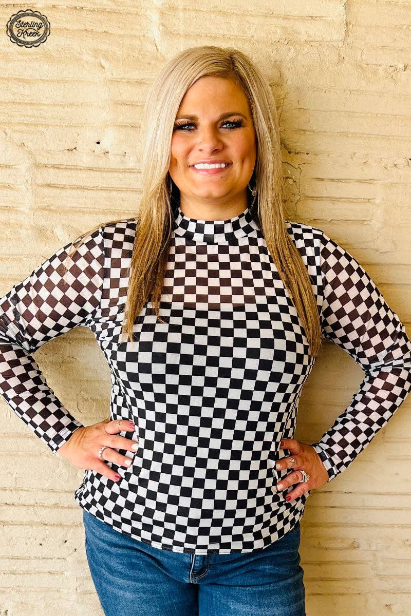 Round The Track Mesh Top: M