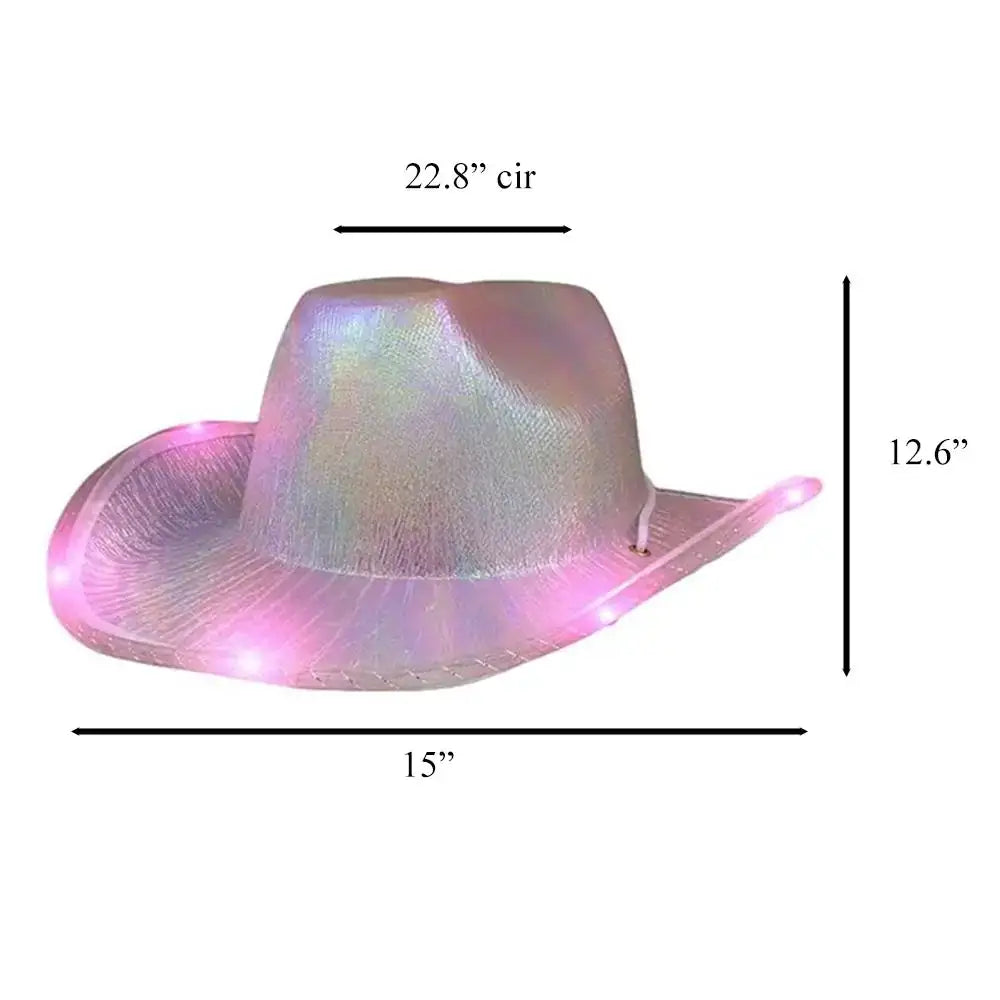 Luminous Metallic Cowboy Space Hat