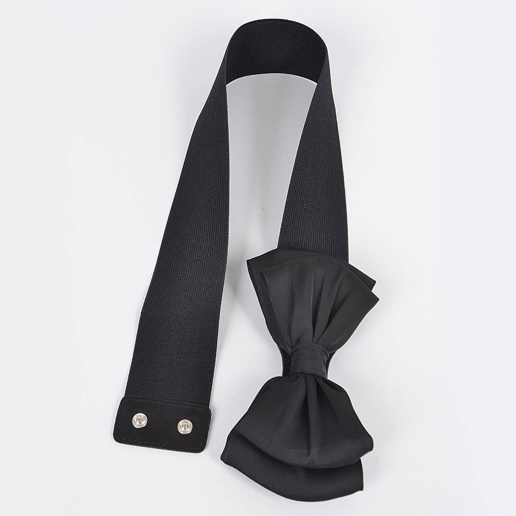 Elastic Ribbon Belt: Red