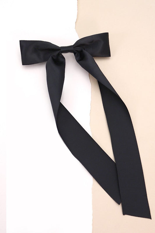 Silky Satin Bow Clip