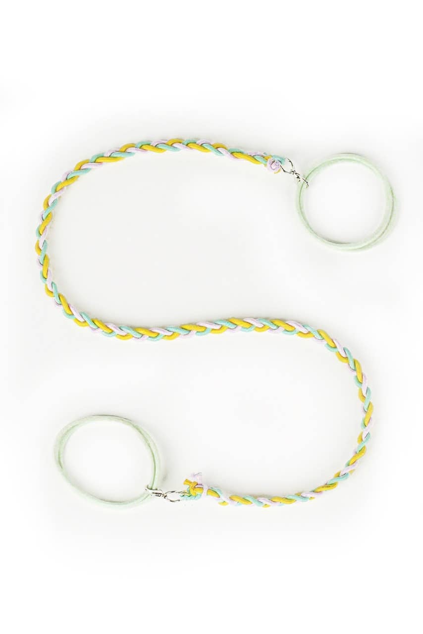 Active Braided Hair Wraps - Spiral Elastic Ponytail Tie: Dopamine Explosion