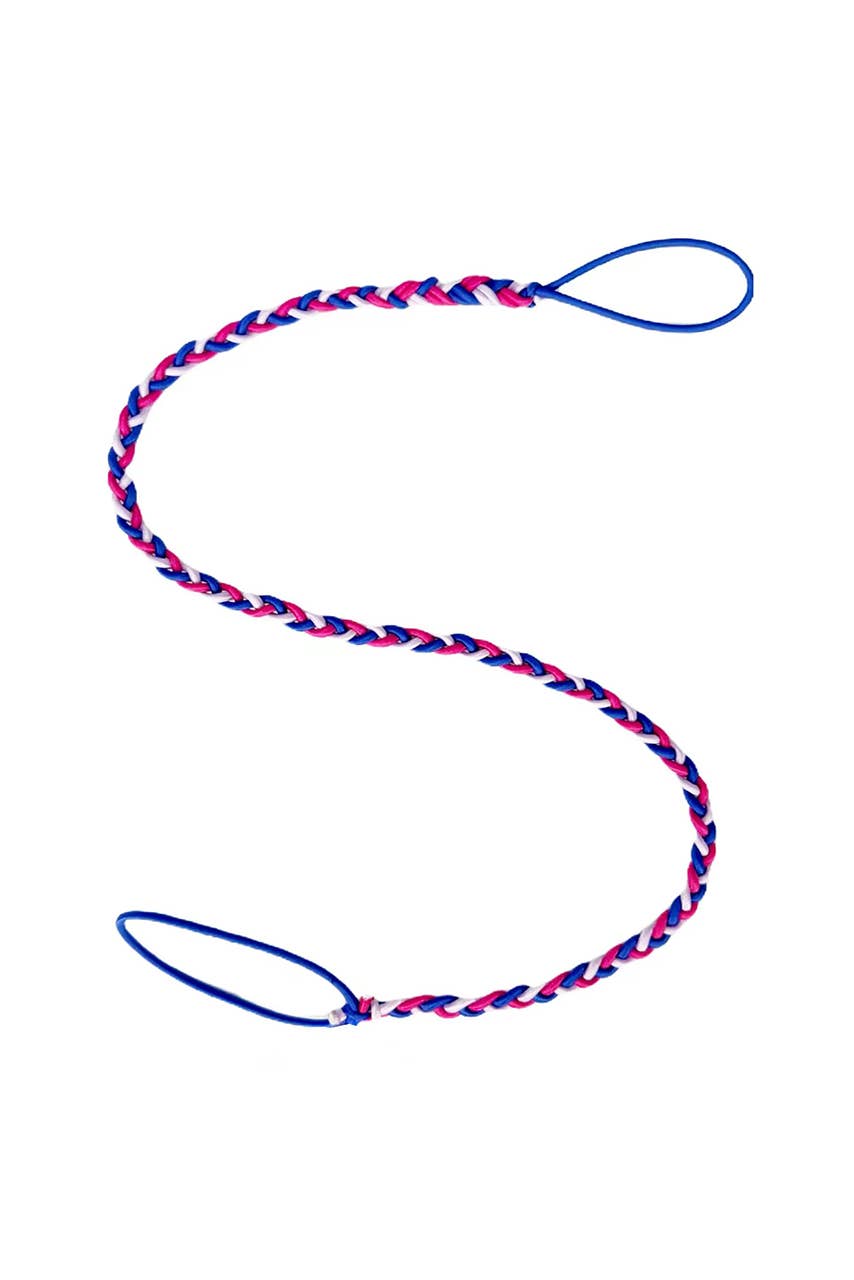 Active Braided Hair Wraps - Spiral Elastic Ponytail Tie: Dopamine Explosion