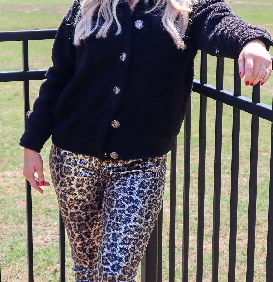 On the Prowl Sequin Skinny Pants