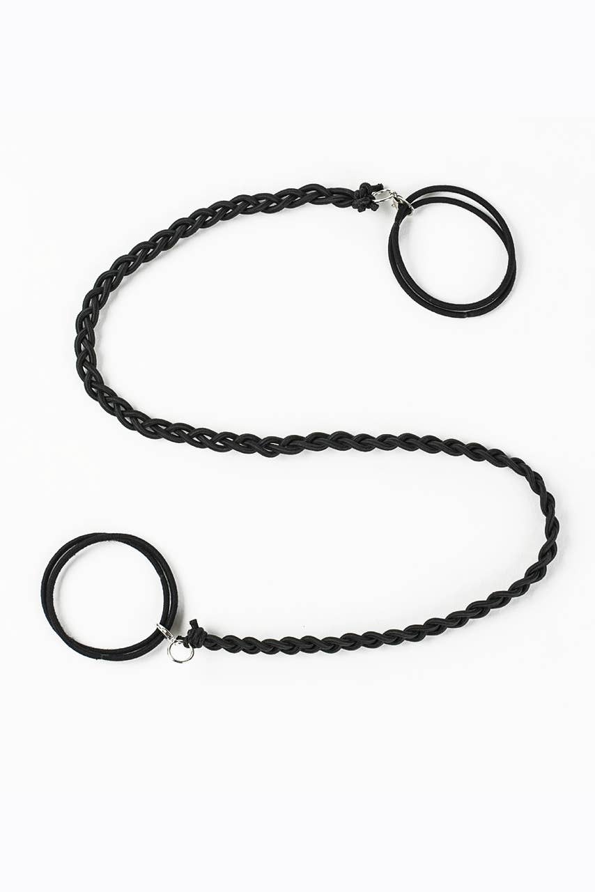 Active Braided Hair Wraps - Spiral Elastic Ponytail Tie: Dopamine Explosion