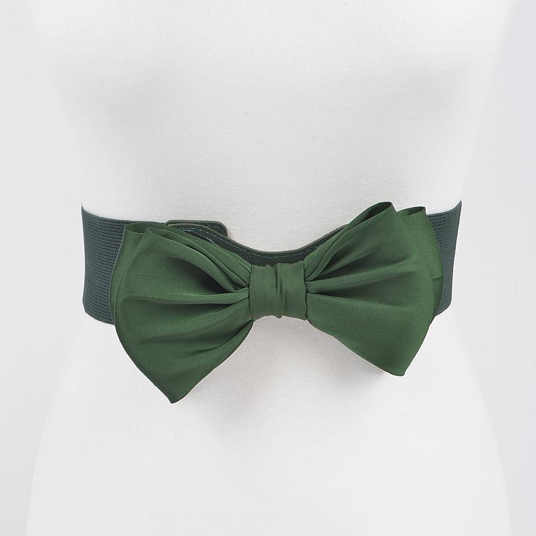 Elastic Ribbon Belt: Red