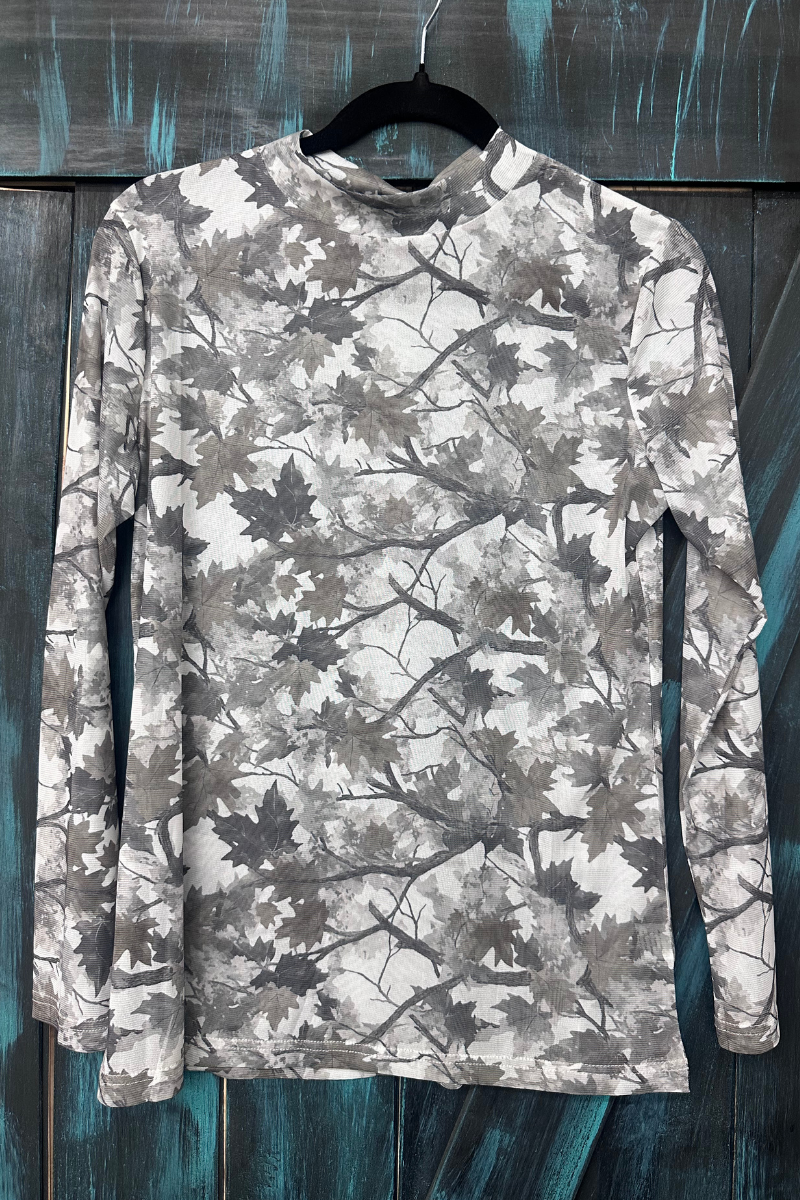 Silver Country Mesh Top: L