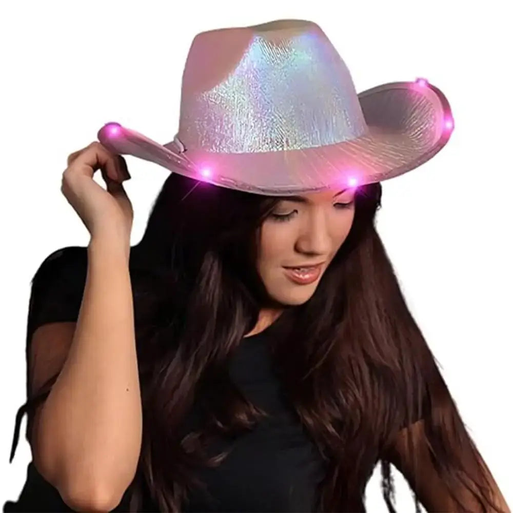 Luminous Metallic Cowboy Space Hat