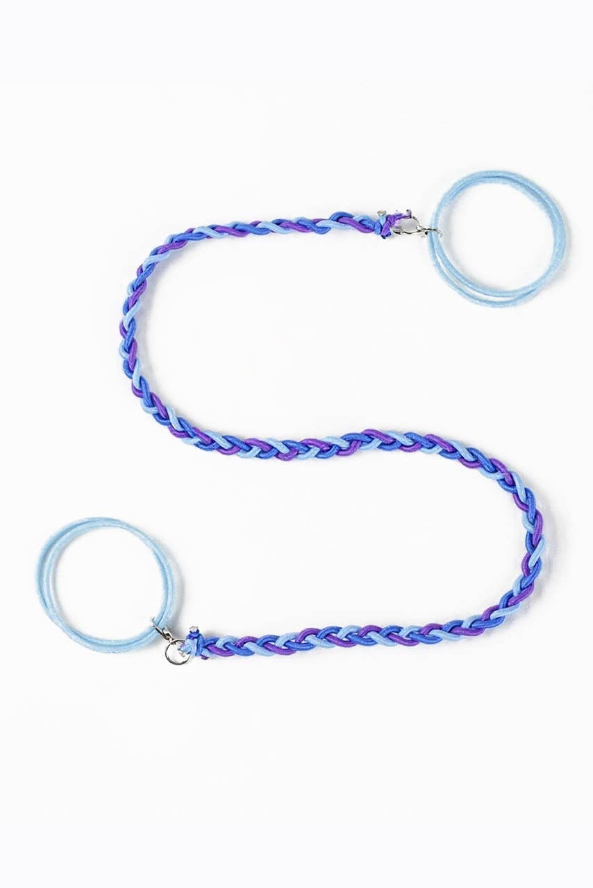 Active Braided Hair Wraps - Spiral Elastic Ponytail Tie: Dopamine Explosion