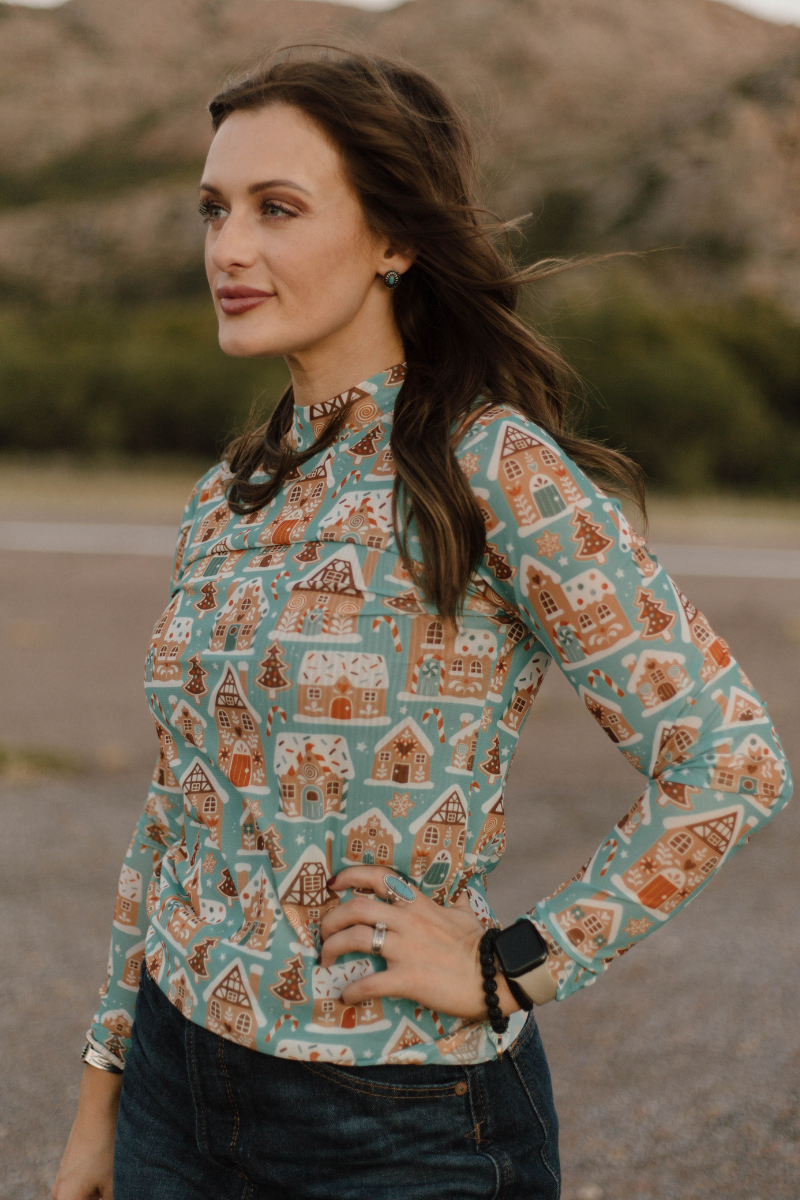 Wrangler's Wonderland Mesh Top: S