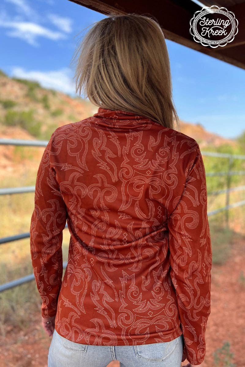 The Rustic Ranch Pullover: L