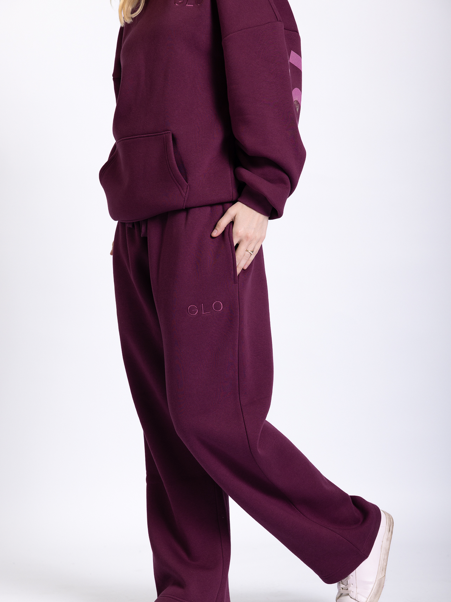 Kingdom Essential Hoodie - Forgiven - Jewel-Tone - Dark Cherry: Forgiven - Dark Cherry / L