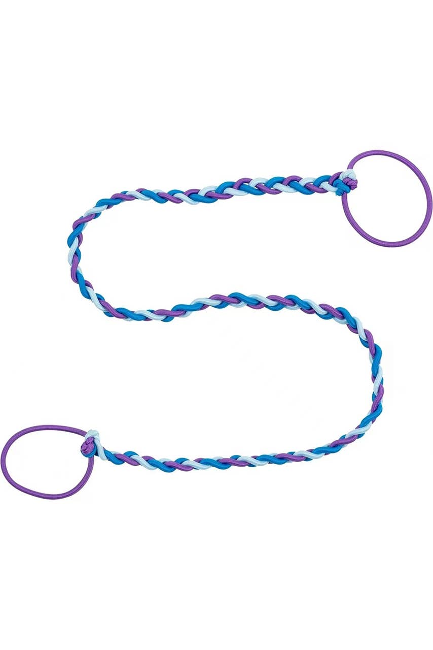 Active Braided Hair Wraps - Spiral Elastic Ponytail Tie: Dopamine Explosion