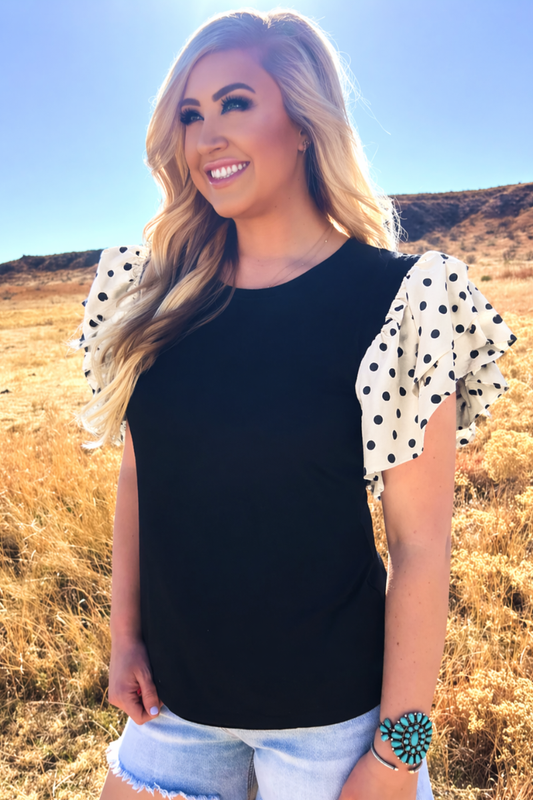 Polka Dot Charm Top: L