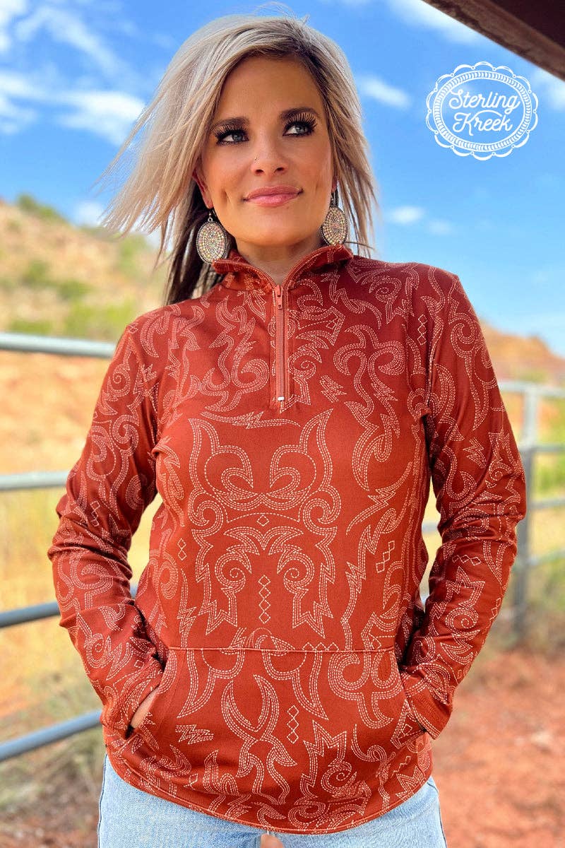 The Rustic Ranch Pullover: L