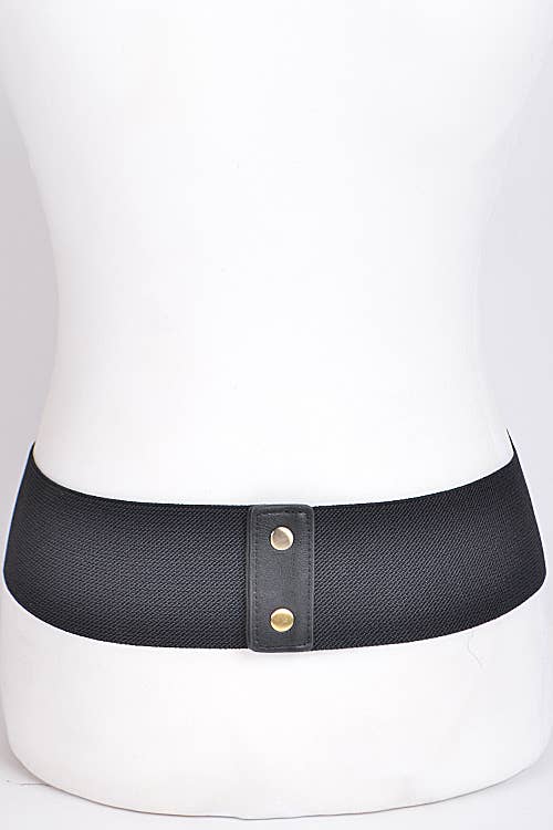 Corset Belt With Ribbon Detail: Camel