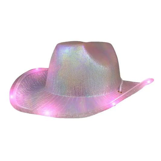 Luminous Metallic Cowboy Space Hat