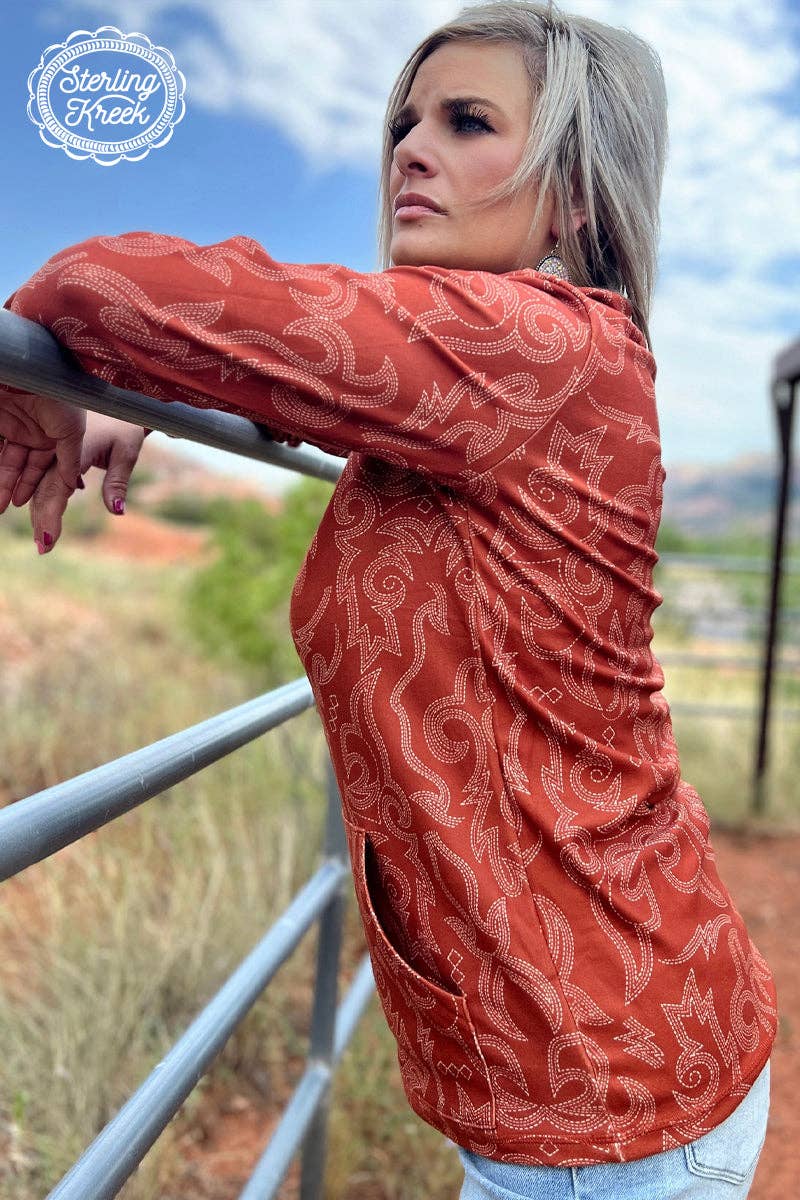 The Rustic Ranch Pullover: L