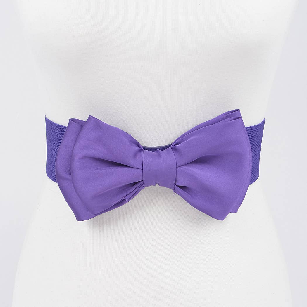 Elastic Ribbon Belt: Red