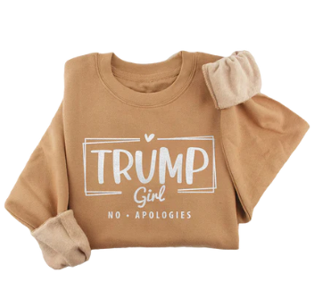Trump Girl - No Apologies Crewneck - 2926: Black / M