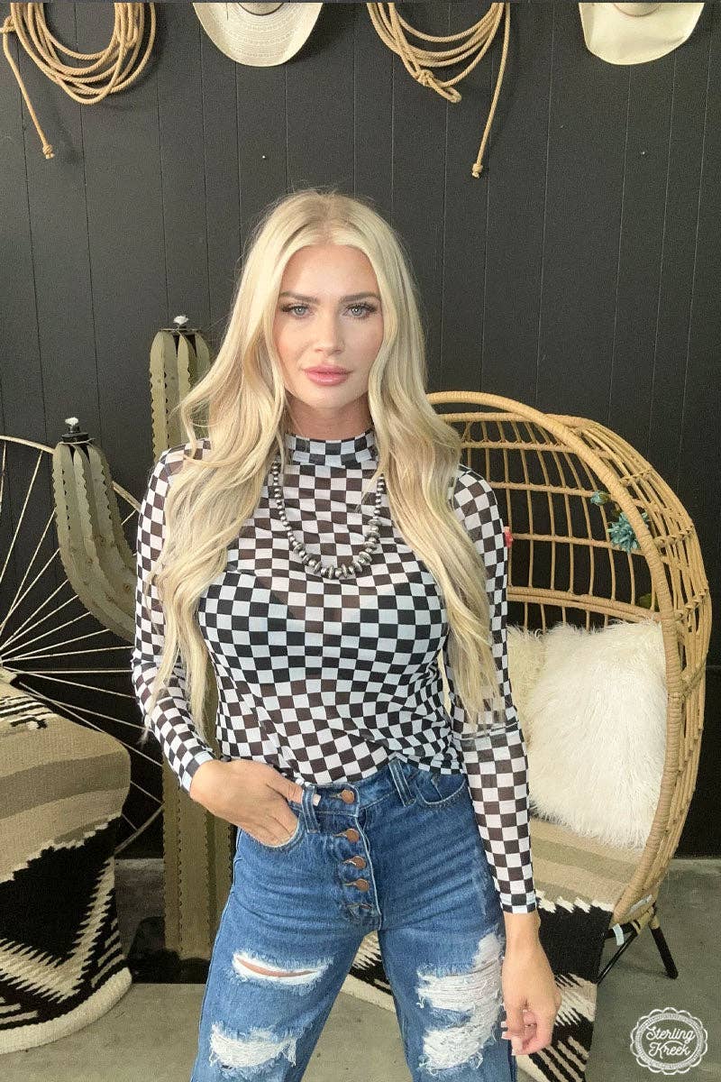 Round The Track Mesh Top: M